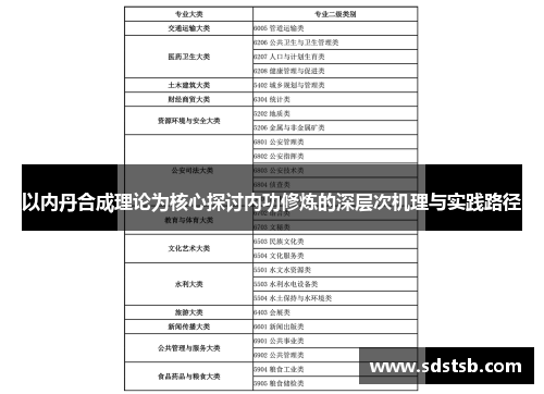 以内丹合成理论为核心探讨内功修炼的深层次机理与实践路径